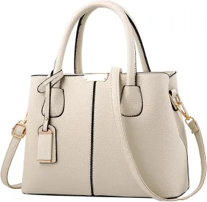 Tote Purses for Women, Faux Leather Large Capacity Shoulder Bag with Adjustable Strap Everyday Messenger Handbags