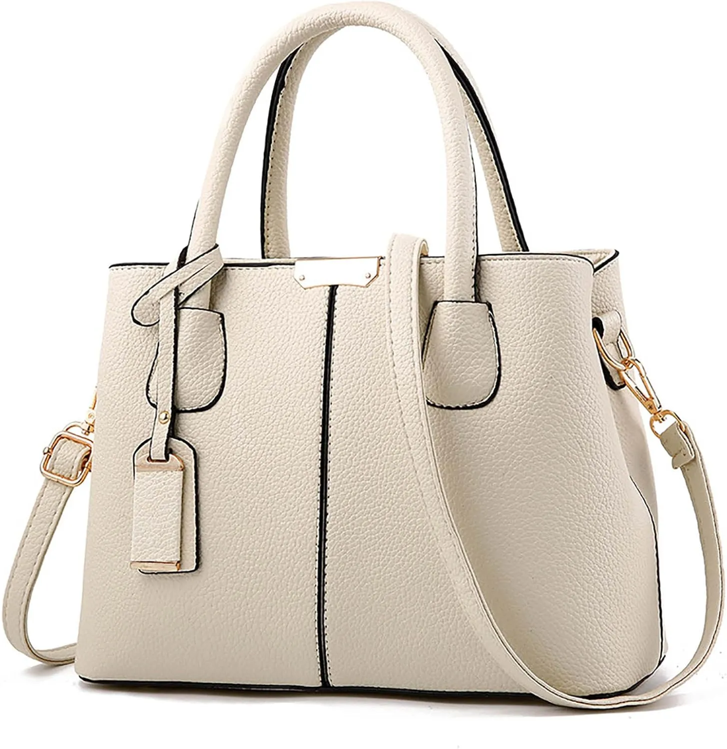 Tote Purses for Women, Faux Leather Large Capacity Shoulder Bag with Adjustable Strap Everyday Messenger Handbags