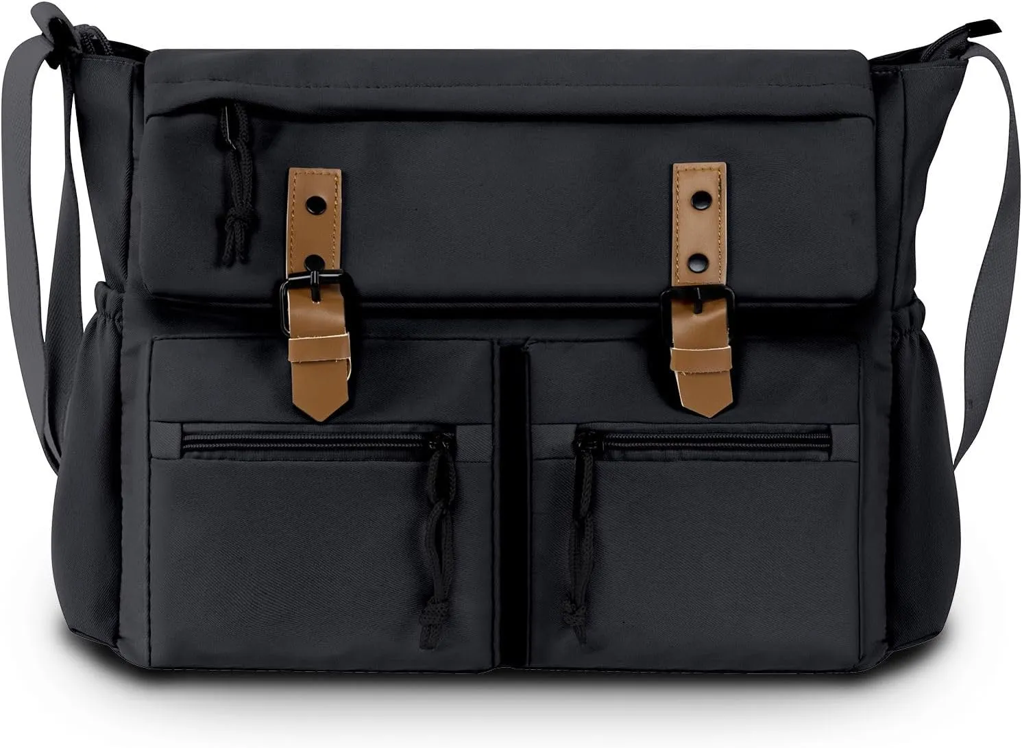 Travel Messenger Bag for Women Men: Durable Canvas Crossbody Handbag with Adjustable Strap Lightweight Laptop Purse