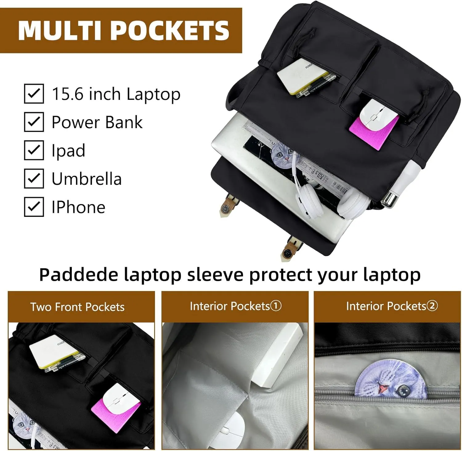 Travel Messenger Bag for Women Men: Durable Canvas Crossbody Handbag with Adjustable Strap Lightweight Laptop Purse