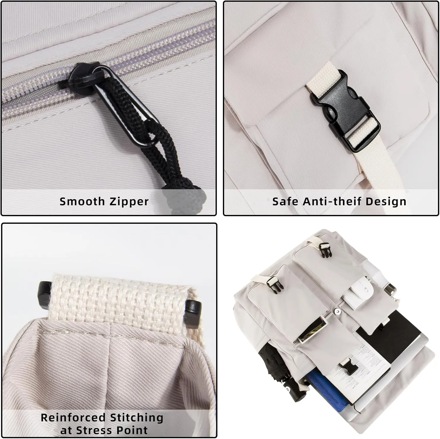 Travel Messenger Bag for Women Men: Durable Canvas Crossbody Handbag with Adjustable Strap Lightweight Laptop Purse
