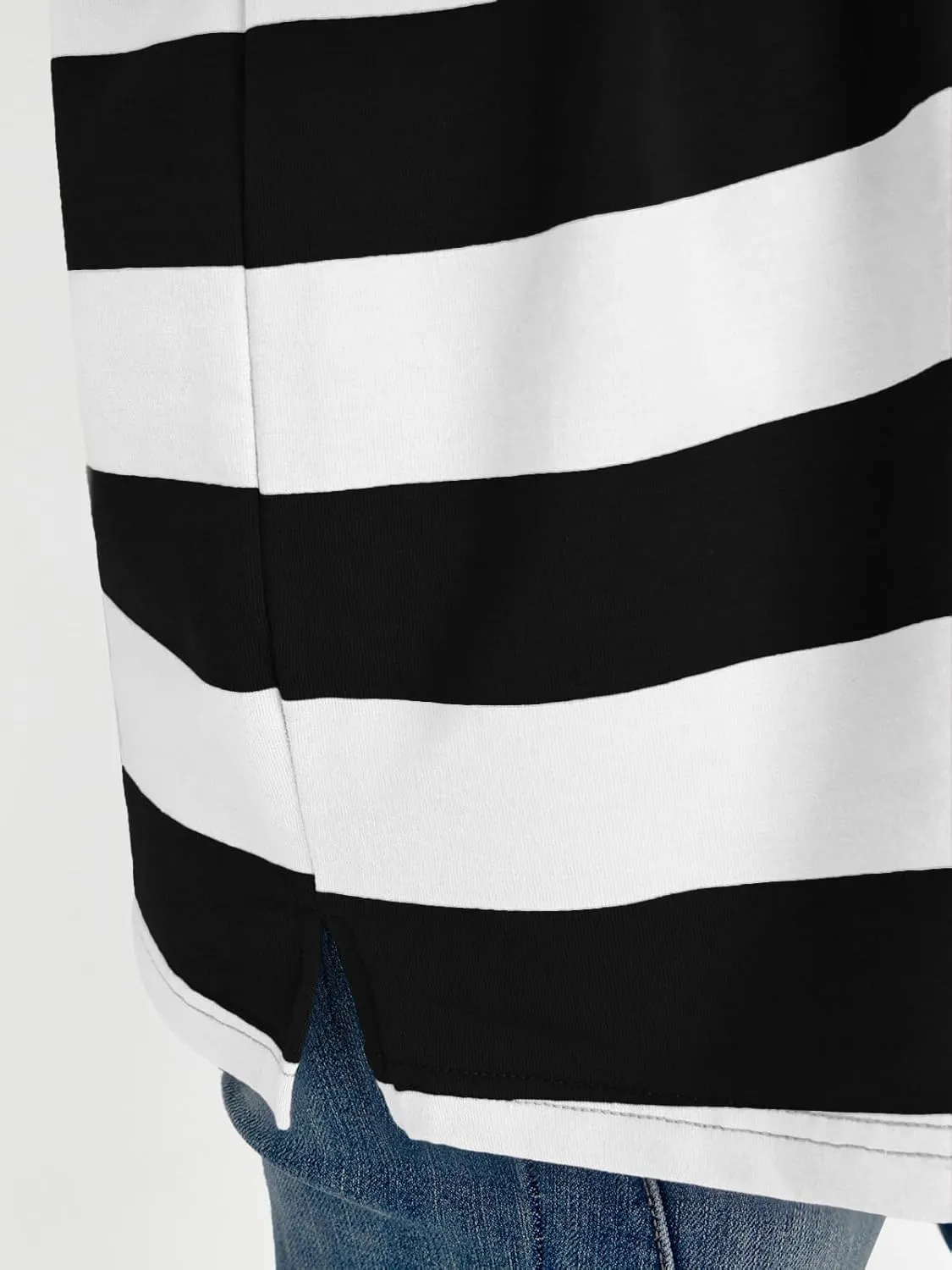 Trendy Queen Womens Striped Polo Shirts Oversized Sweatshirts Sweaters Long Sleeve Pullover Fashion Tops Outfits Clothes