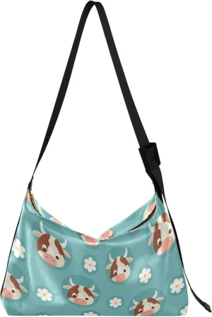 Tribal Elephant Ethnic Bohemia Lady Leather Purses Hobo Large Cross Body Purses Floral Animal Print Shoulder Handbags