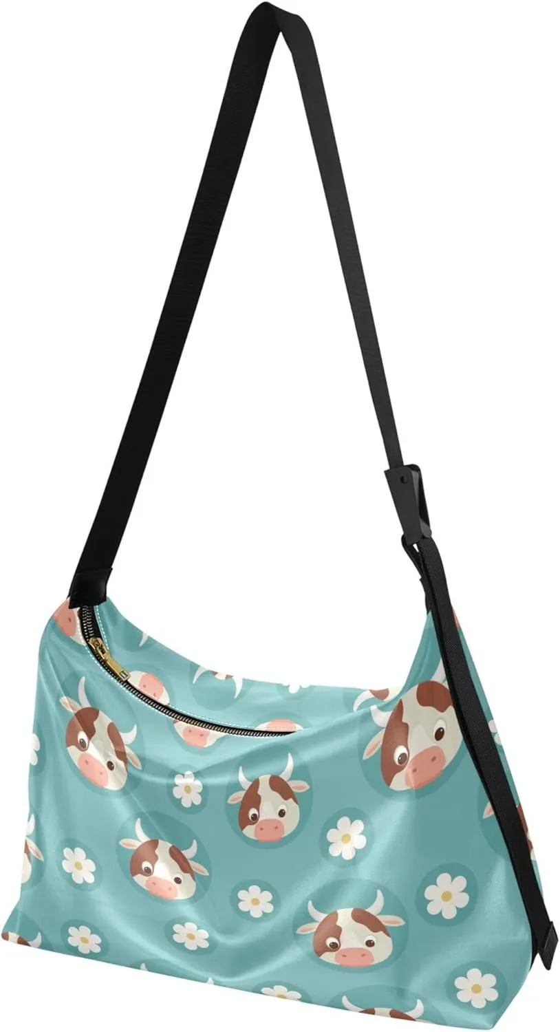 Tribal Elephant Ethnic Bohemia Lady Leather Purses Hobo Large Cross Body Purses Floral Animal Print Shoulder Handbags