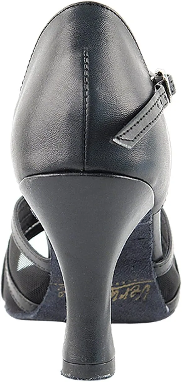 Very Fine Ballroom Latin Tango Salsa Dance Shoes for Women - 6027-2.5" Heel and Foldable Dance Shoe Brush Bundle