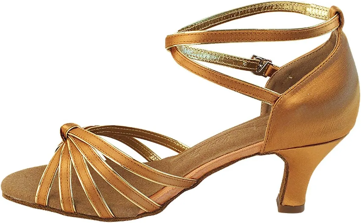 Very Fine Dance Shoes (Bundle of 5) Women's Salsa Ballroom Tango Wedding Dance Shoes Sera7043EB 2.5" Heel