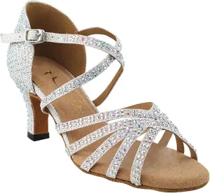 Very Fine Dance Shoes Women's Ballroom Dance Shoes Tango Wedding Salsa Shoes 1613Bling GlitterEB Comfortable 2.5" [Bundle of 5]