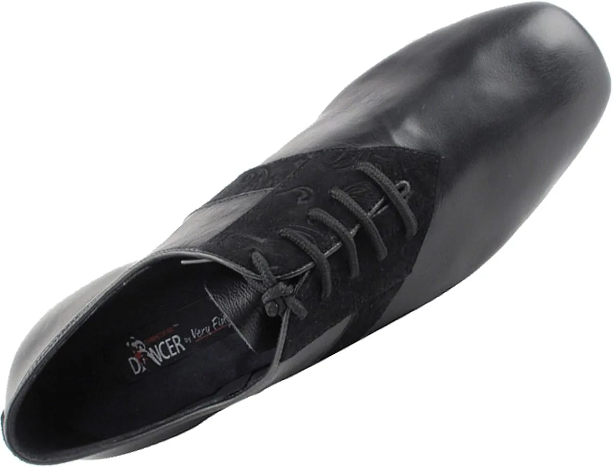 Very Fine Men's Salsa Ballroom Tango Dance Shoes CD9001A Leather & Nubuck Bundle - Shoe Wire Brush 1"
