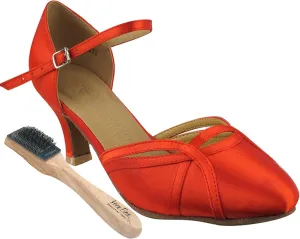 Very Fine Salsa Ballroom Tango Latin Dance Shoes SERA 3540 Bundle with Dance Shoe Wire Brush 2.5" Heel