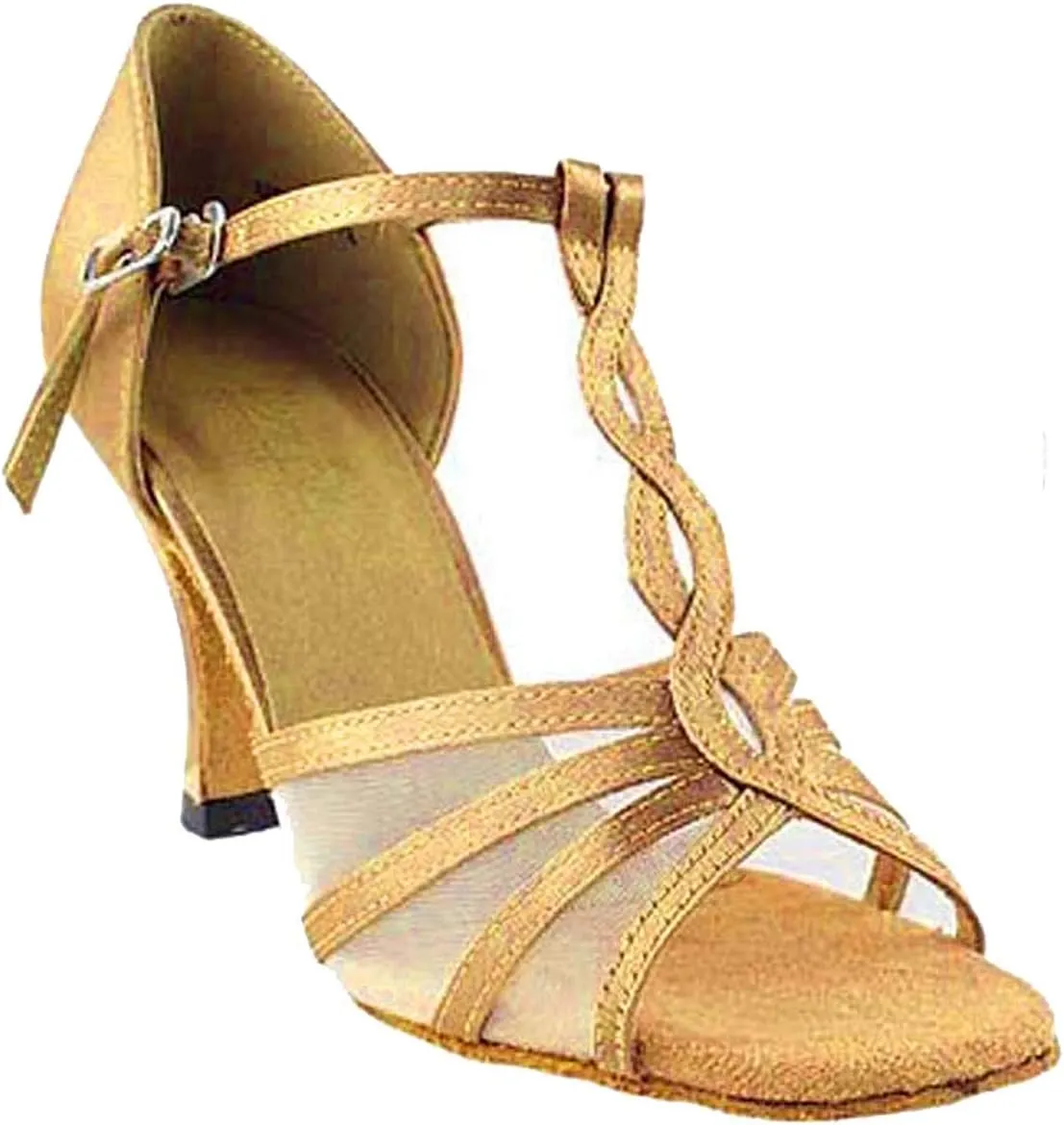 Very Fine Women's Ballroom Dance Shoes Tango Wedding Salsa Shoes 1692EB Comfortable Dance Shoes 2.5" [Bundle of 5]