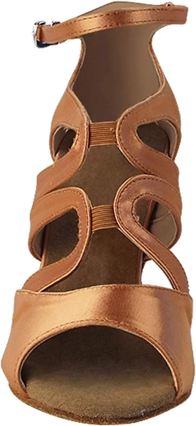 Very Fine Women's Ballroom Dance Shoes Tango Wedding Salsa Shoes Sera7039EB Comfortable Dance Shoes 3" [Bundle of 5]