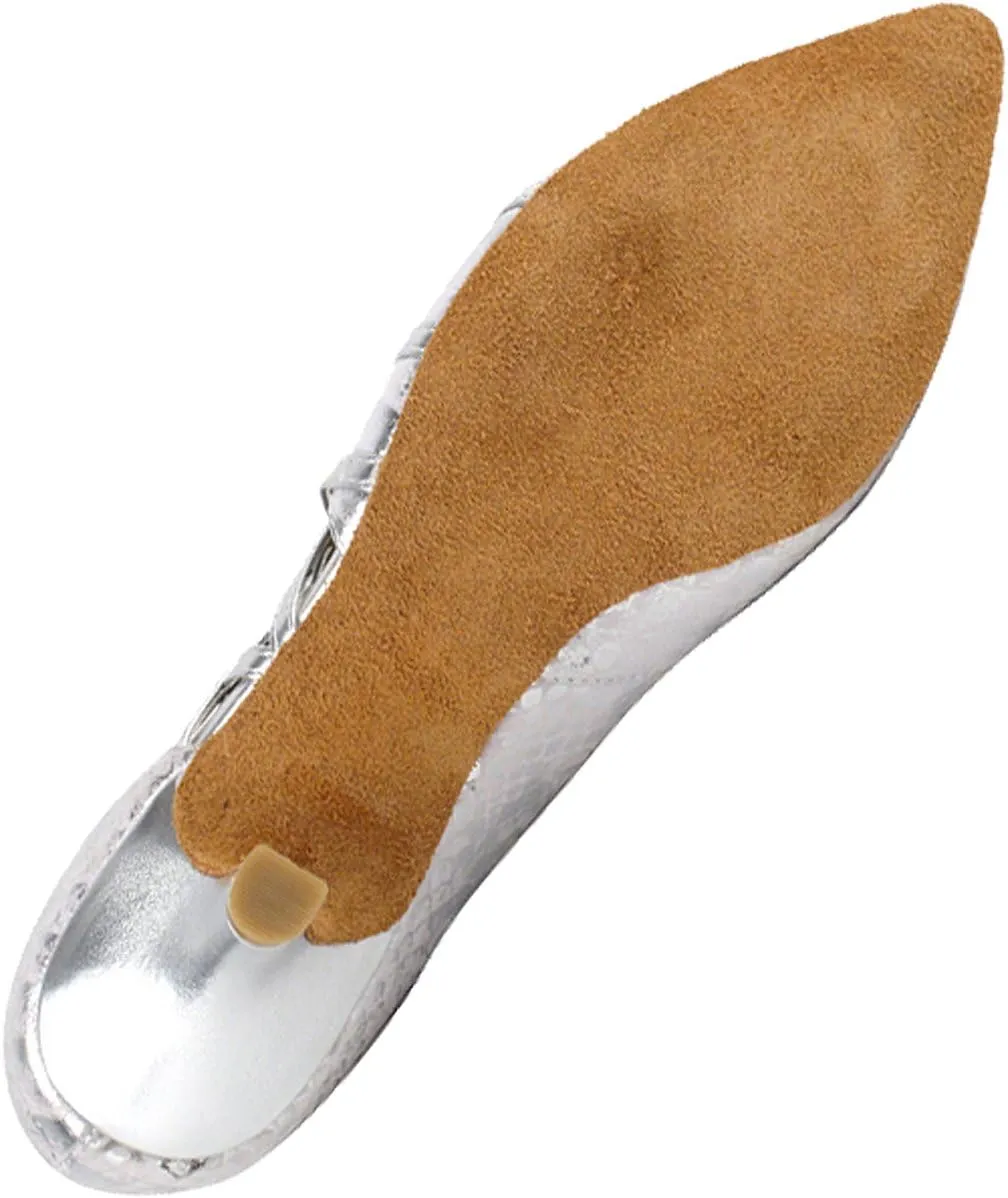 Very Fine Women's Salsa Ballroom Tango Dance Shoes Leather EWGCD5501 Bundle - Back-of-Heel Cushions 2.5"