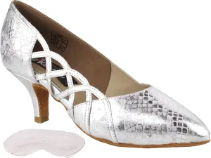 Very Fine Women's Salsa Ballroom Tango Dance Shoes Leather EWGCD5501 Bundle - Back-of-Heel Cushions 2.5"
