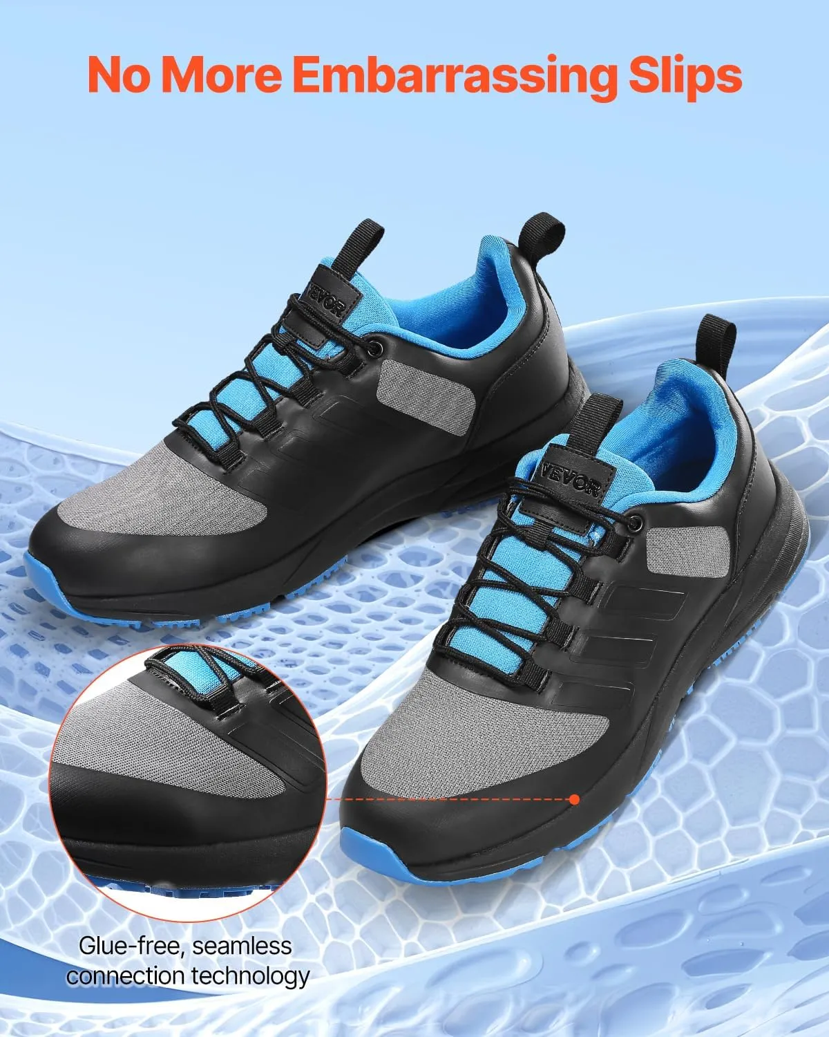 VEVOR Women's Cross W Width Sneakers US Size 13, Wide Toe Box Arch Support & Adjustable Lace-up, Training Shoes for Running, Gymnastics, Dog Walking, and Weightlifting (Black)