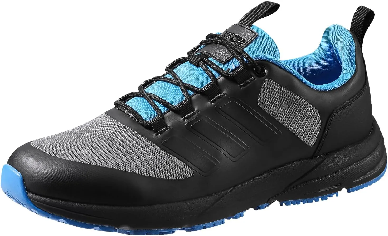 VEVOR Women's Cross W Width Sneakers US Size 13, Wide Toe Box Arch Support & Adjustable Lace-up, Training Shoes for Running, Gymnastics, Dog Walking, and Weightlifting (Black)