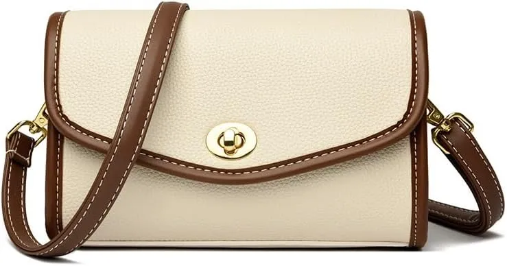 Vintage genuine leather shoulder bag, women's clutch bag, detachable shoulder strap, women's shoulder bag handbag