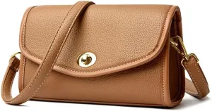 Vintage genuine leather shoulder bag, women's clutch bag, detachable shoulder strap, women's shoulder bag handbag