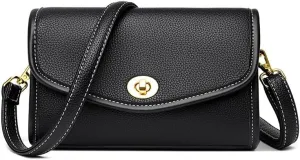 Vintage genuine leather shoulder bag, women's clutch bag, detachable shoulder strap, women's shoulder bag handbag