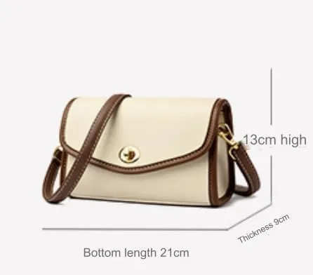 Vintage genuine leather shoulder bag, women's clutch bag, detachable shoulder strap, women's shoulder bag handbag