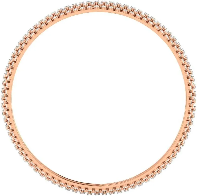 VVS Certified Beautiful Design 14K White/Yellow/Rose Gold 5.67 Carat Natural Diamond Wedding Bangles For Women