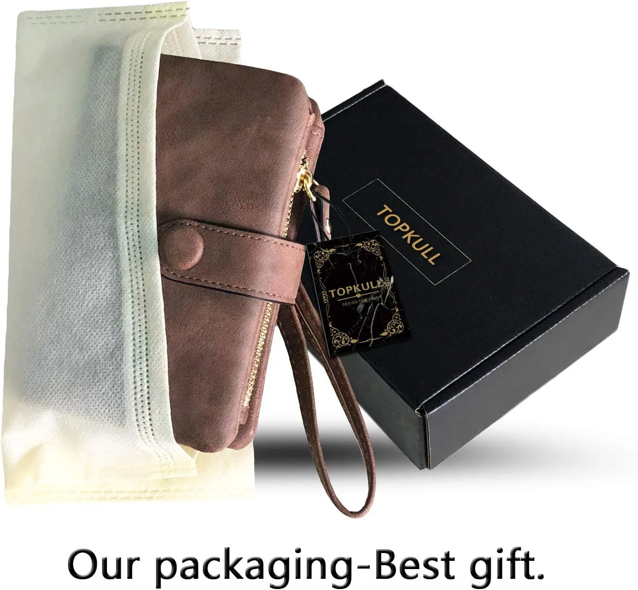 Wallets for Women Bifold Small Rfid Soft Leather Ladies Wallets Trifold Womens Wallets Billfolds Mini Wristlet Clutch Cute Zipper Coin Purse with Wrist Strap