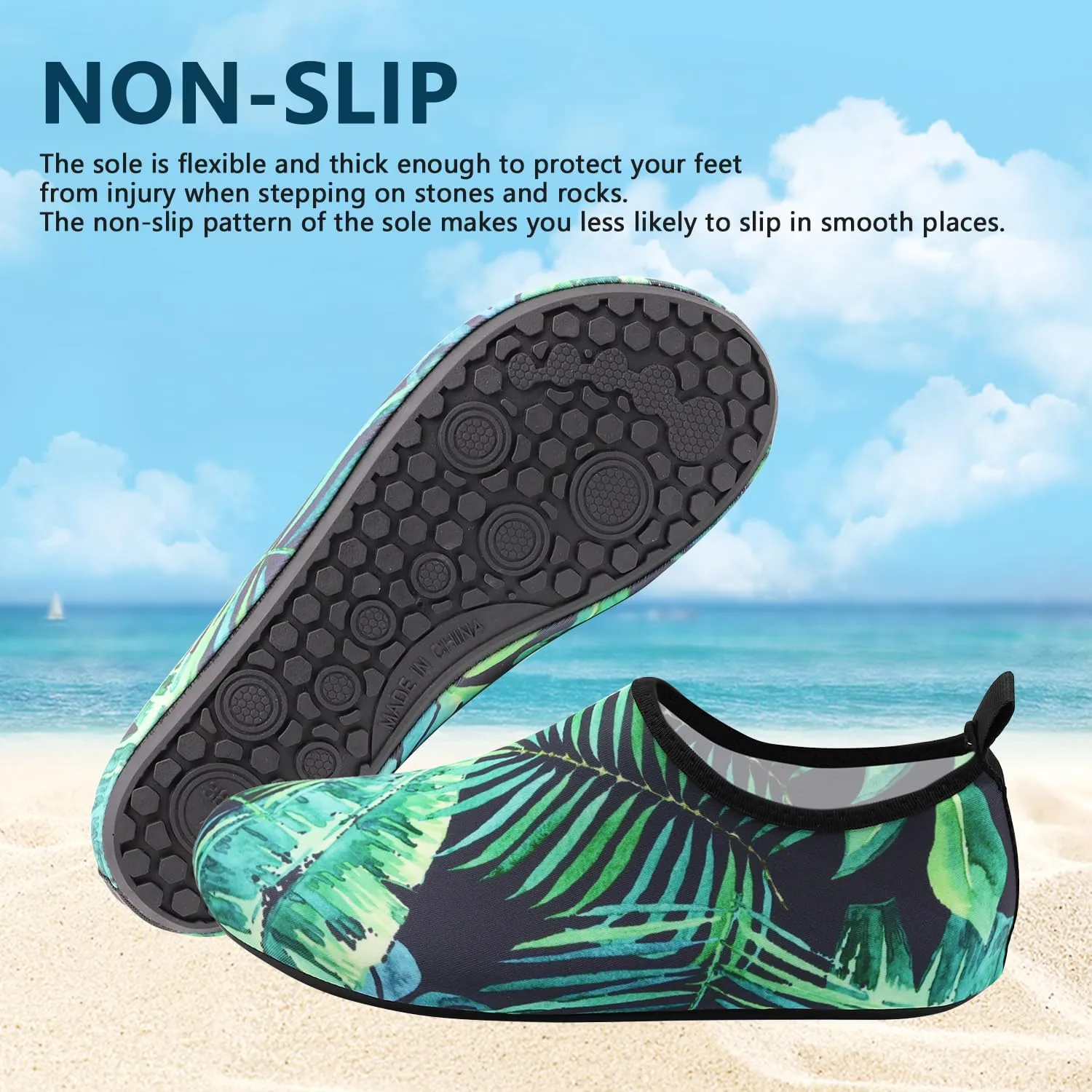 Water Shoes for Women Men Swim Barefoot Quick-Dry Adult Aqua Socks Non Slip Yoga Shoes Pool Camping Beach Accessories