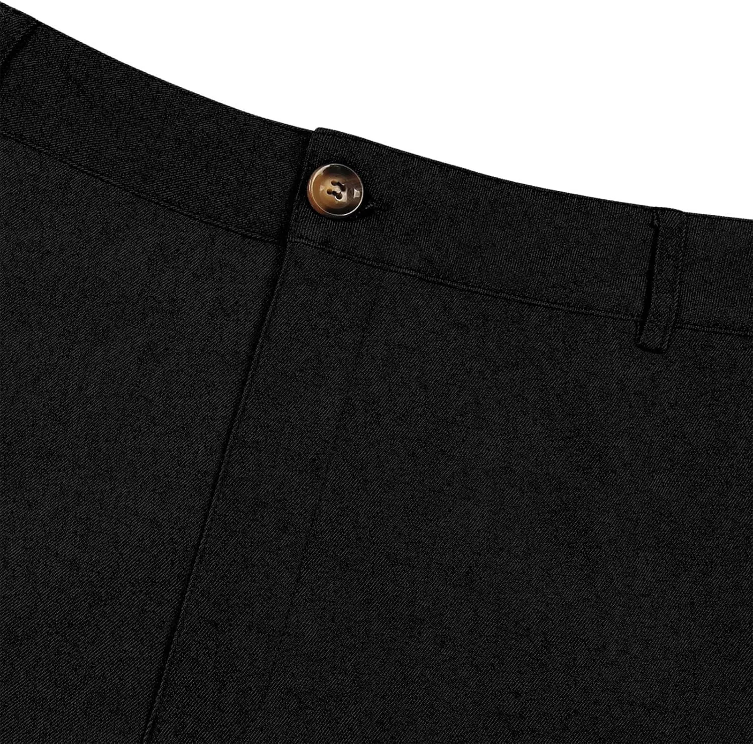 wodceeke Business Skinny Pants for Men Zipper High Waist Solid Color Pants Casual Stretchy Tapered Suit Trousers with Pocket