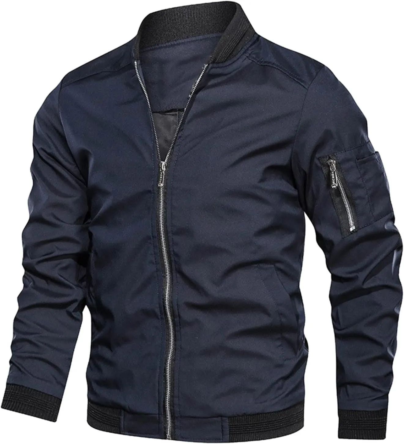 Women Autumn Fashion Leisure Square Thin Pocket Jacket Blouse Coat Baseball Top Women's Jacket