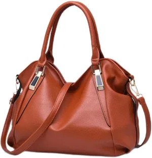 Women Handbag Purses PU Leather Vintage Top Handle Bag Totes Shoulder Bag