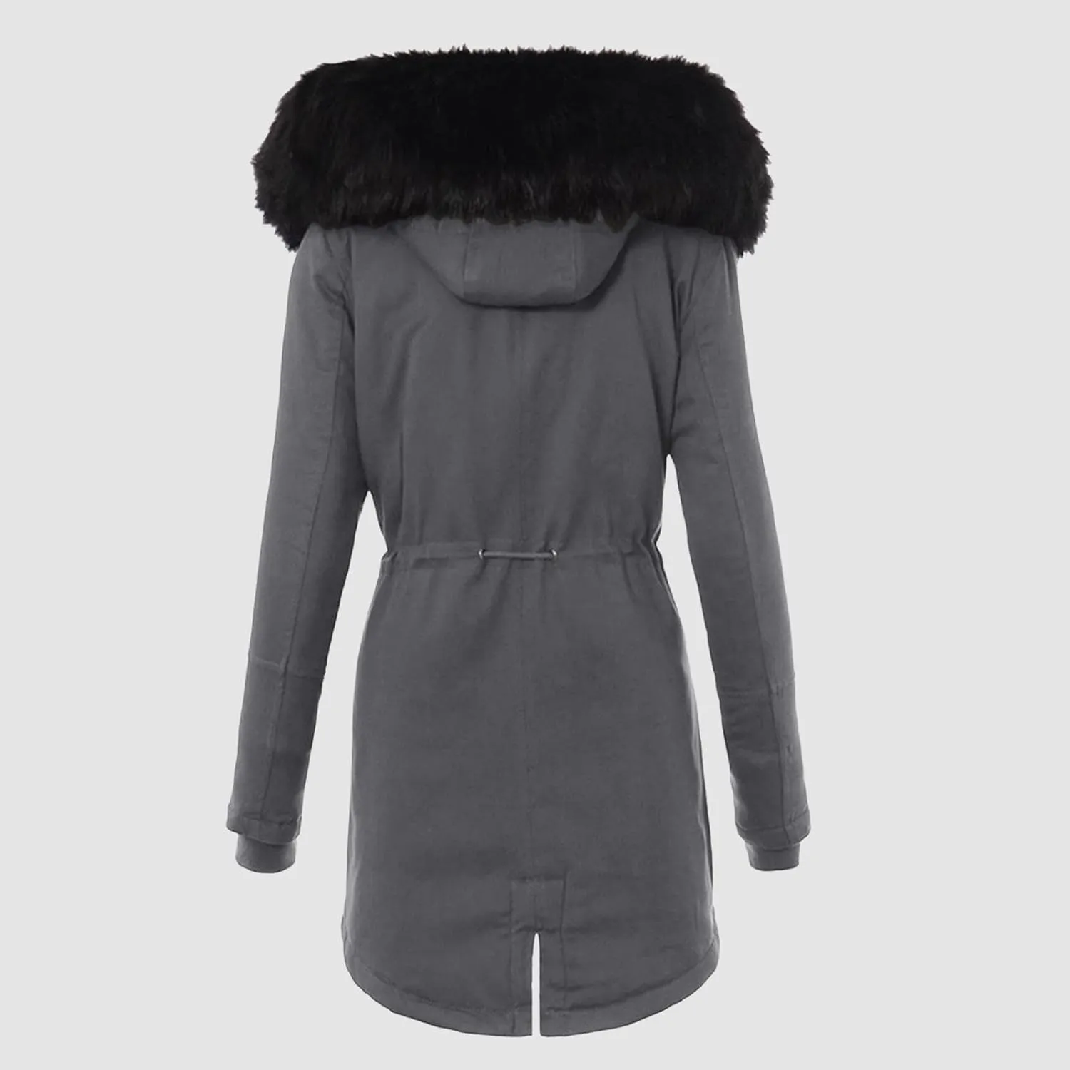 Women Plus Size Winter Overcoat Women's Jacket Thick Outwear Plush Lined Hooded Coat Warm Womens Fleece Plus Size