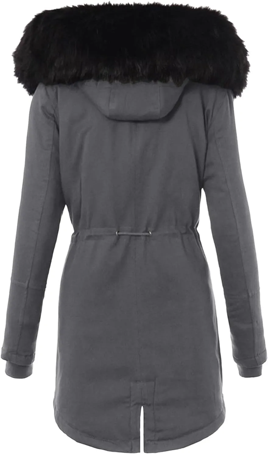 Women Plus Size Winter Overcoat Women's Jacket Thick Outwear Plush Lined Hooded Coat Warm Womens Fleece Plus Size