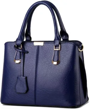 Women Tote Hobo PU Leather Clutches Shoulder Crossbody Bags Satchel With Metal Accessories
