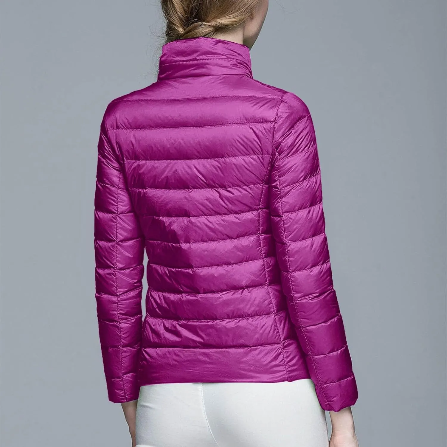 Women Winter Coat Women Warm Lightweight Jacket Hoodless Windproof Winter Coat With Recycled Insulation Jacket