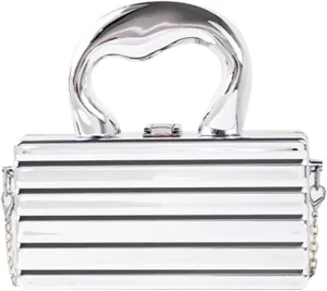 Women's Acrylic Purse Evening Clutch Handbag Elegant Shoulder Crossbody Bag Small Totes Dinner Satchel with Chain
