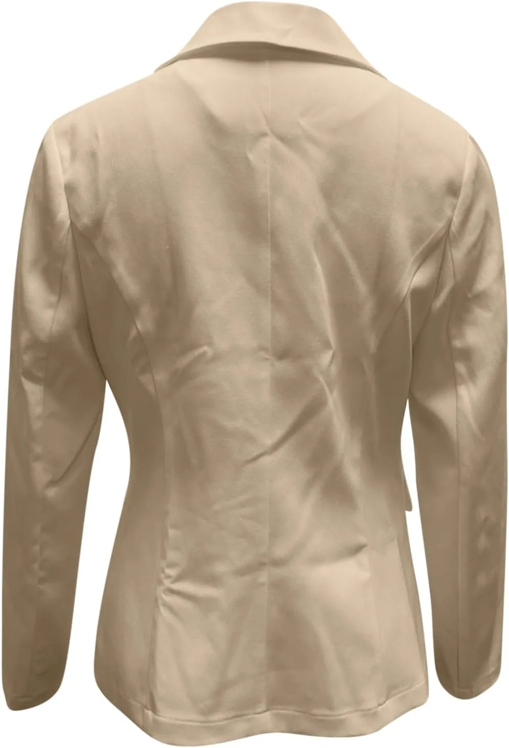 Womens Blazer Lightweight Long Sleeve Jacket Casual Open Front Cardigan Notch Collar Blazers with Fake Pockets