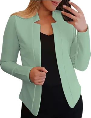 Womens Blazers Casual Fall Open Front Long Sleeve Work Office Outfit 2023 Office Bussiness Jacket Cardigans