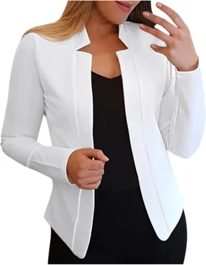 Womens Casual Blazers Pocketed Office Blazers Draped Open Front Cardigans Jacket Work Suit Lightweight Jackets