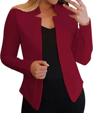 Womens Casual Blazers Pocketed Office Blazers Draped Open Front Cardigans Jacket Work Suit Lightweight Jackets
