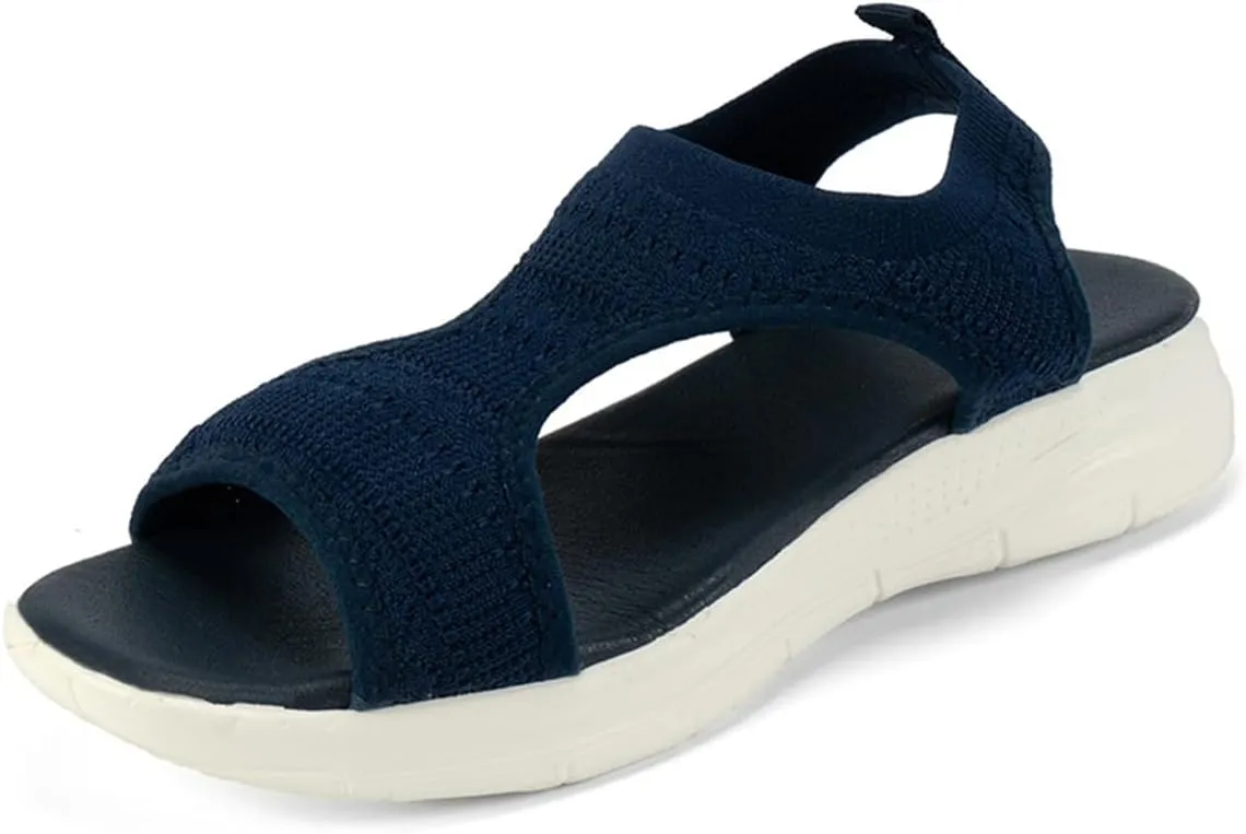 Womens Comfortable Orthopedic Sandals Arch Support Orthotic Comfort Slip-On Sport Plantar Fasciitis Summer Beach Casual Open-Toe Walking