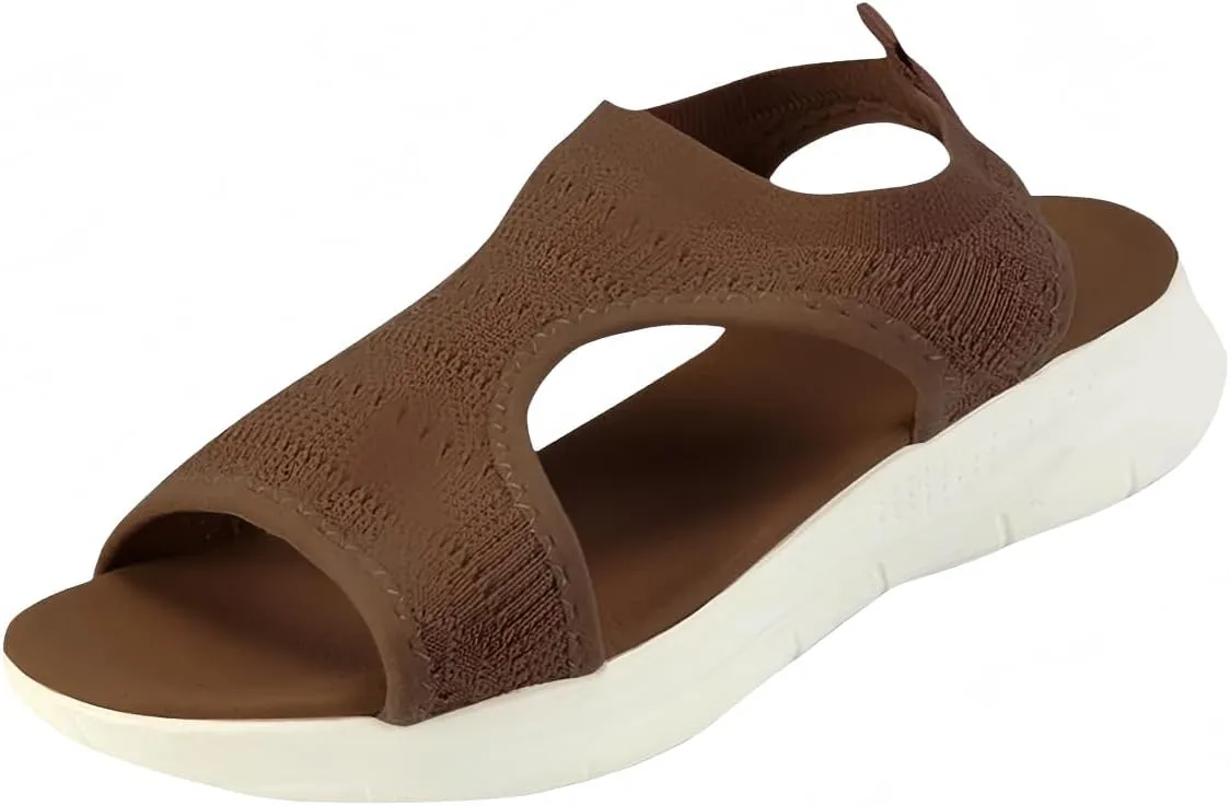 Womens Comfortable Orthopedic Sandals Arch Support Orthotic Comfort Slip-On Sport Plantar Fasciitis Summer Beach Casual Open-Toe Walking