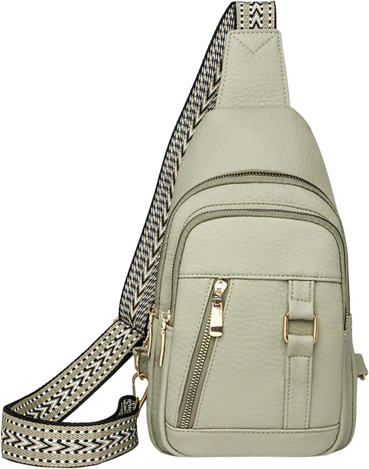 Women's Crossbody Handbags 2024 New Leather Fanny Pack for Girls,trendy Chest Bag Backpack with Adjustable Strap,cross Body Bag for Outdoor Travel Hiking Sports