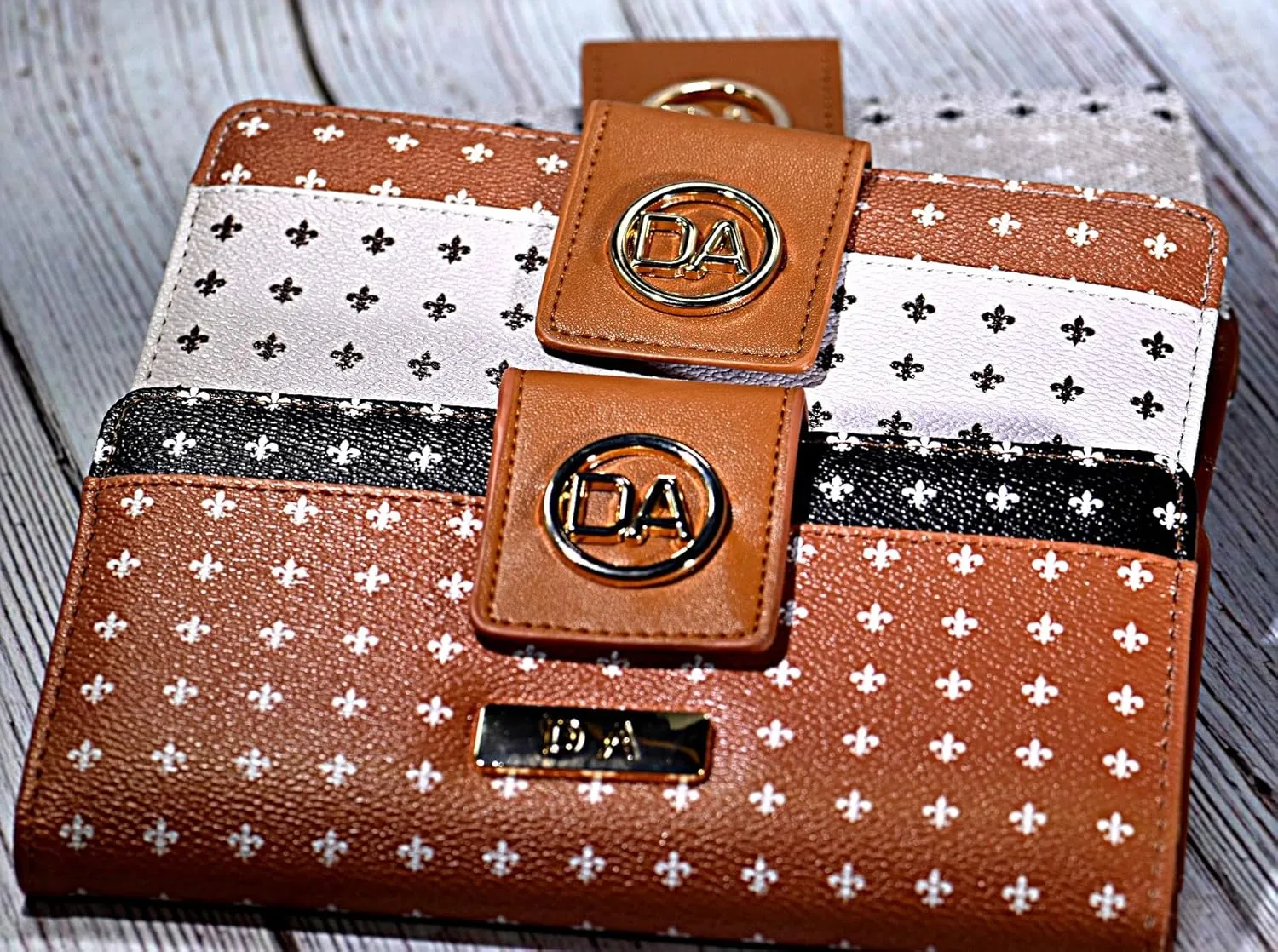 Women's Designer Wallet RFID Blocking DA Leather Wallets Large Phone Holder Wristlet wallets for women