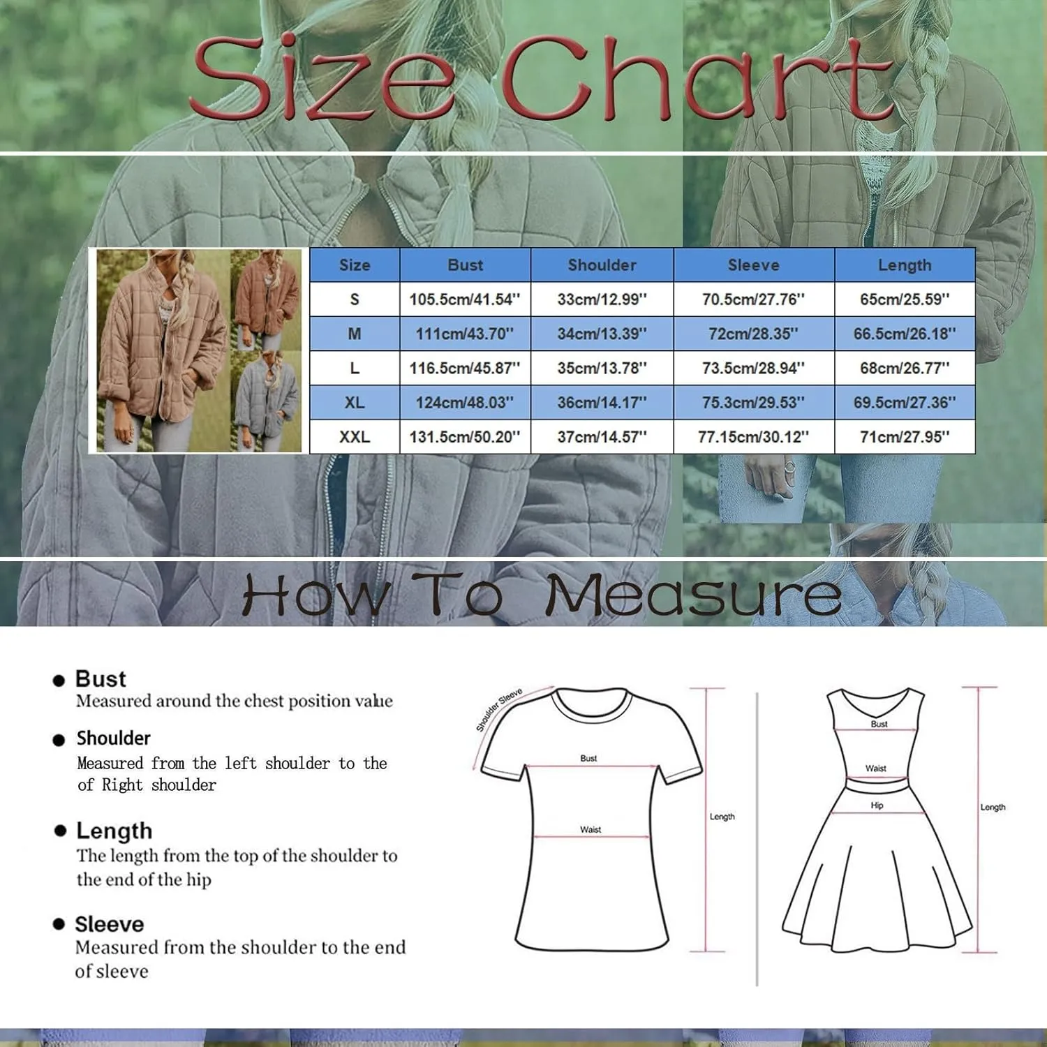 Womens Elegant Solid Zipper Jacket Long Sleeve Stand Neck Overcoat Warm Fitted Pockets Outwear Outdoor Winter Clothes