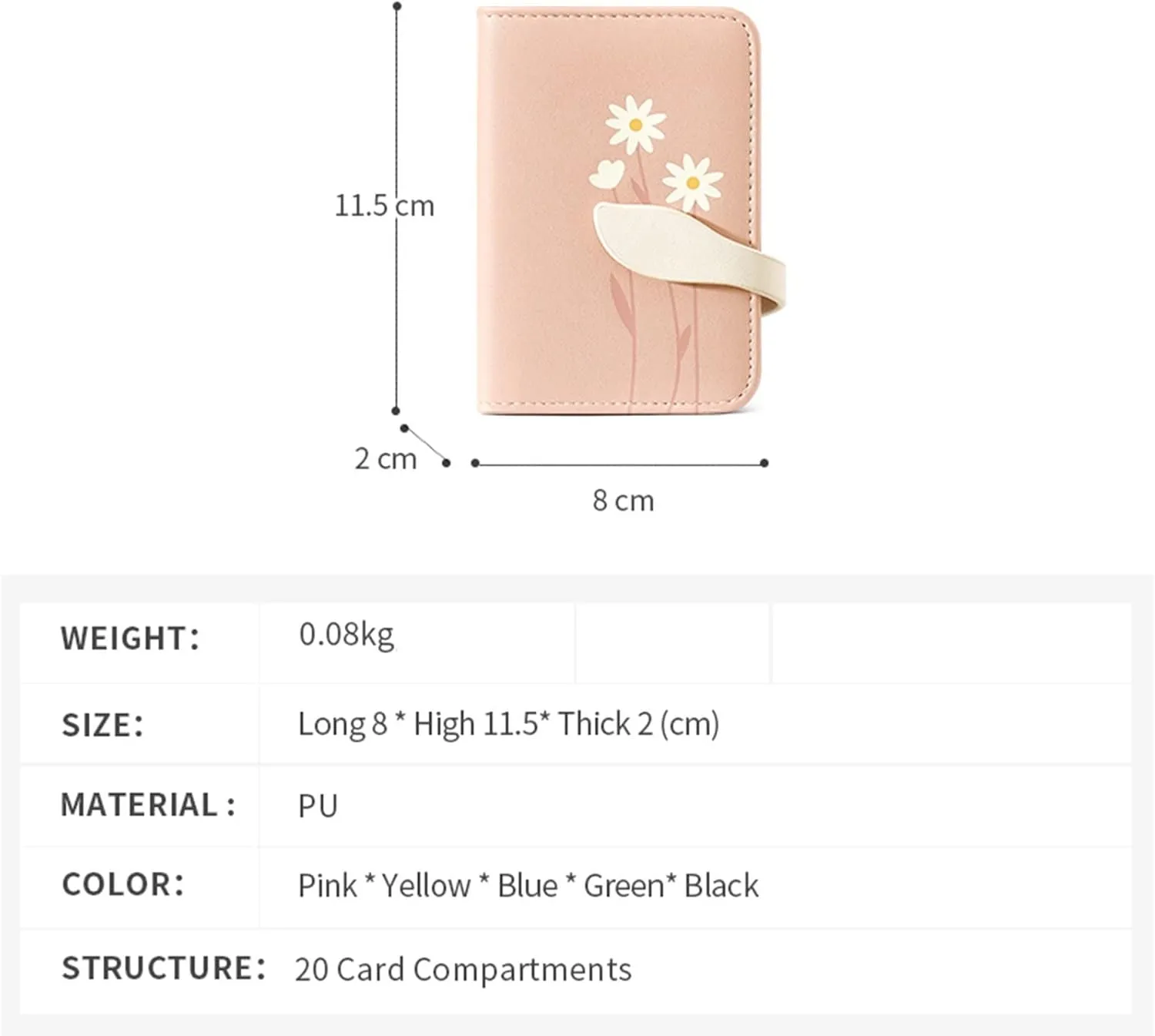 Women's Fashion Butterfly Leather Wallets Vintage Coin Purse with Zipper and Kiss Lock Lightweight Travel Purses