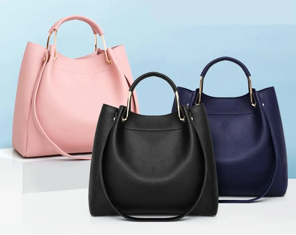 Women's Fashion Tote Bags Vegan Leather 4pcs Satchel Purse Oversized Shoulder Crossbody Handbag Hobo Bags