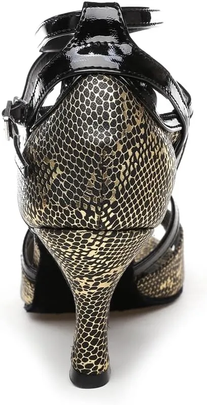 Women's Open Toe Latin Ballroom Dance Shoes Rumba Party Wedding Tango Dance Sandals QRX035