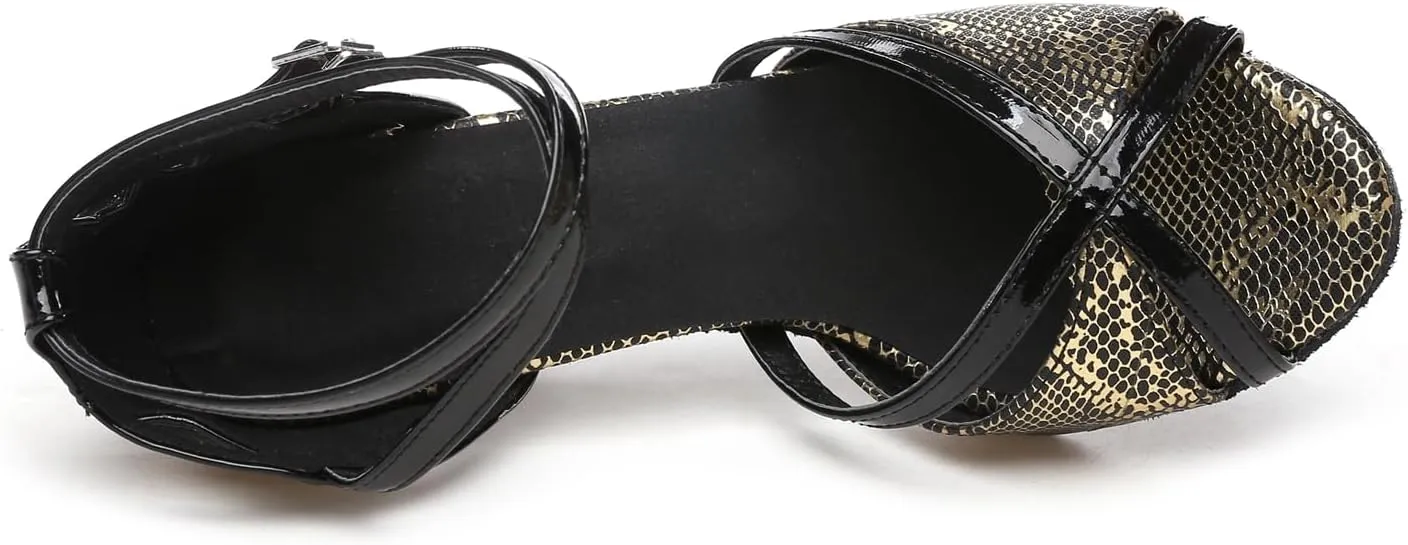 Women's Open Toe Latin Ballroom Dance Shoes Rumba Party Wedding Tango Dance Sandals QRX035