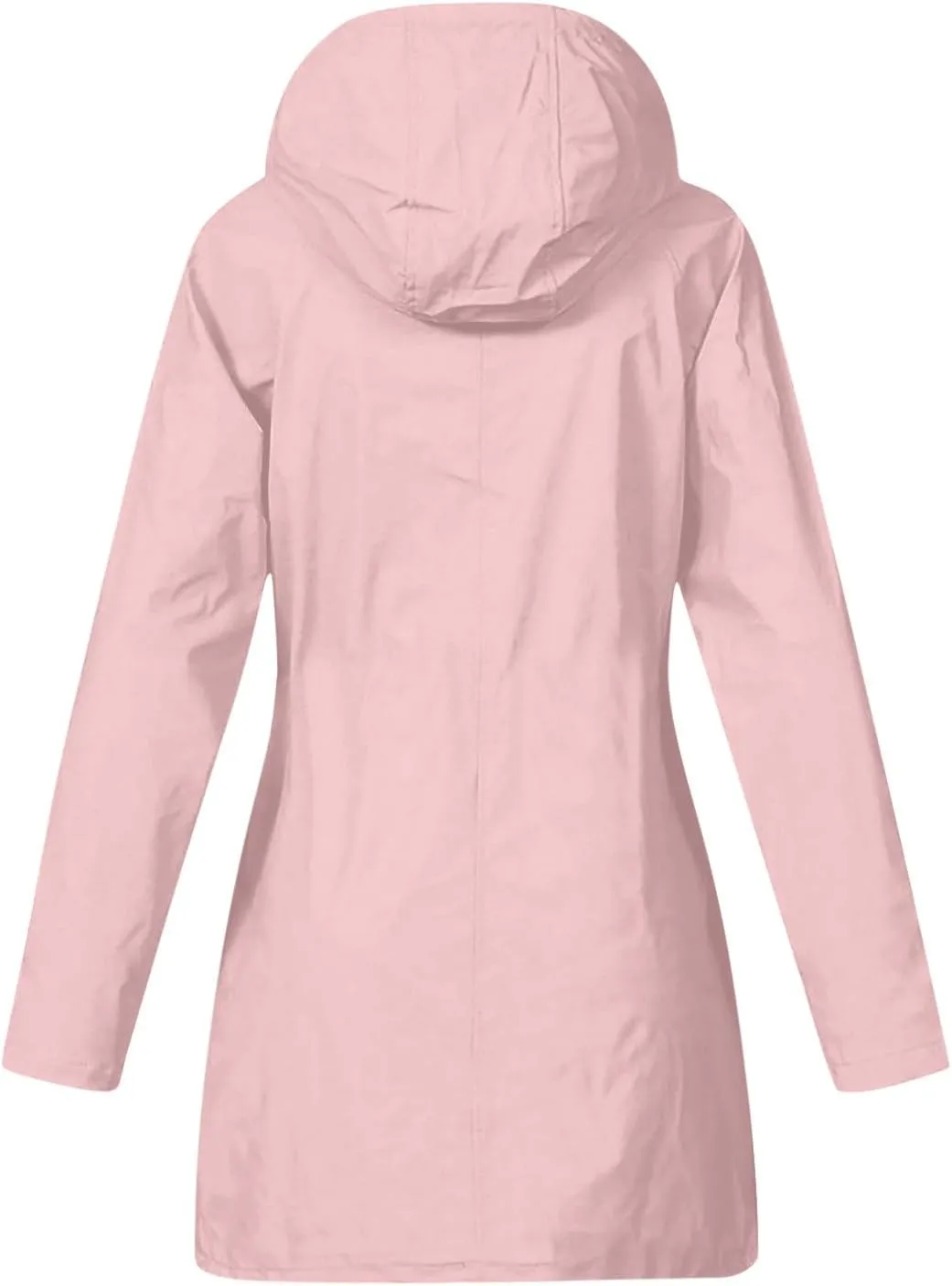 Womens Rain Jacket Waterproof with Hood, Rain Coats for Women Outdoor Lightweight Jackets Fall Athletic Windbreaker