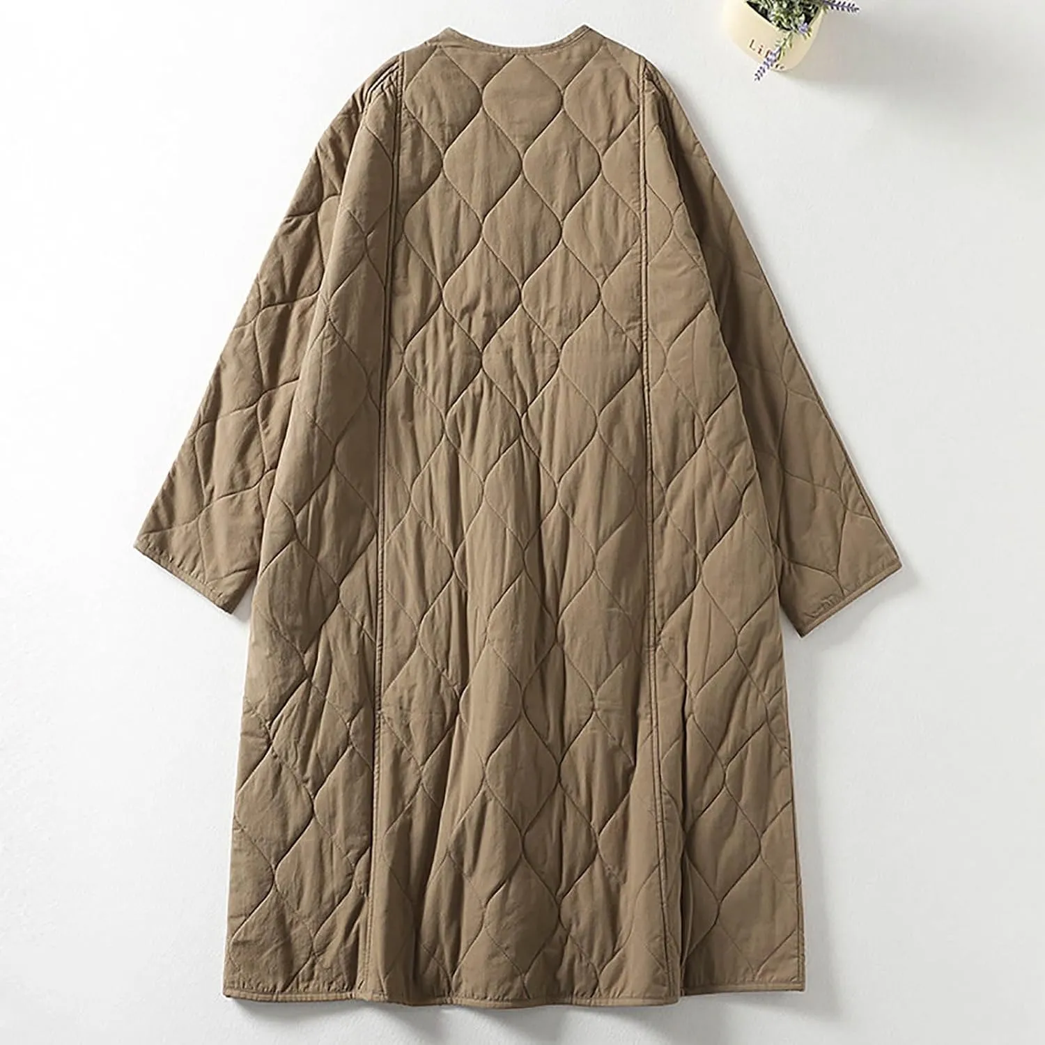 Women's Retro Cardigan Robe Button Up Oversized Loose Fit Cotton Cardigan Jackets Long Sleeve Outerwear with Pockets