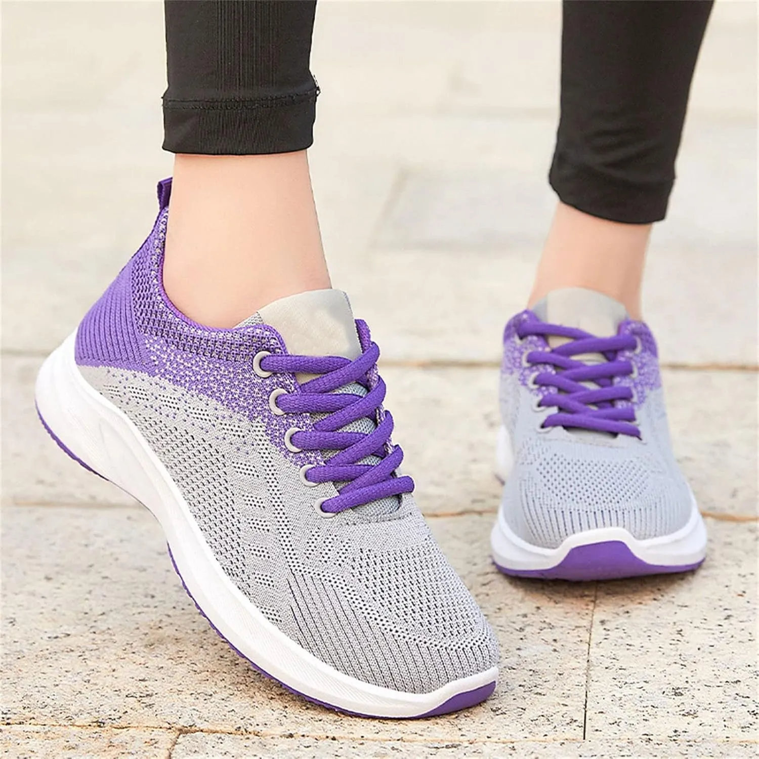 Womens Sneakers Air Cushion Wide Width Toe Walking Running Shoes Arch Support Mesh Breathable Lightweight Fashion Tennis Shoes Athletic Comfortable Casual Gym Work Sneakers